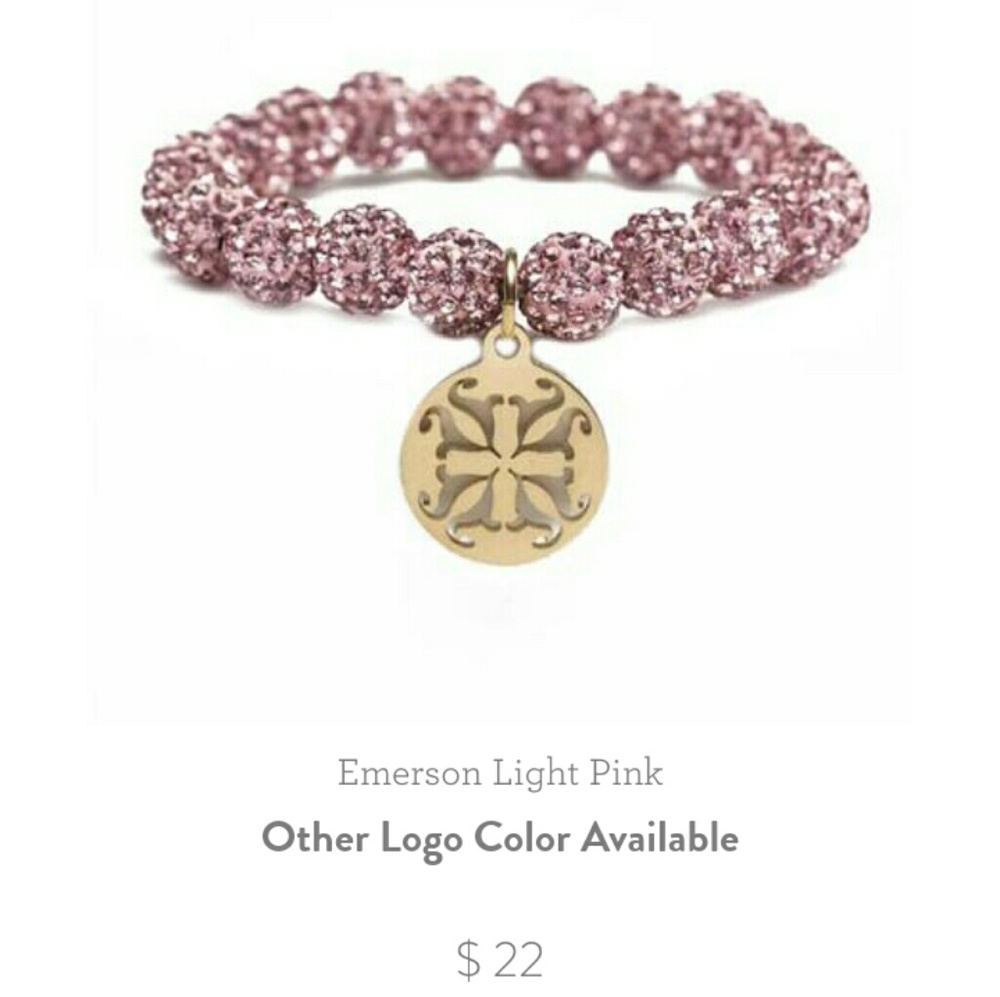 Emerson Light Pink, Rustic Cuff fashion bracelet